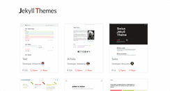 Desktop Screenshot of jekyll-themes.com