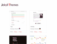 Tablet Screenshot of jekyll-themes.com